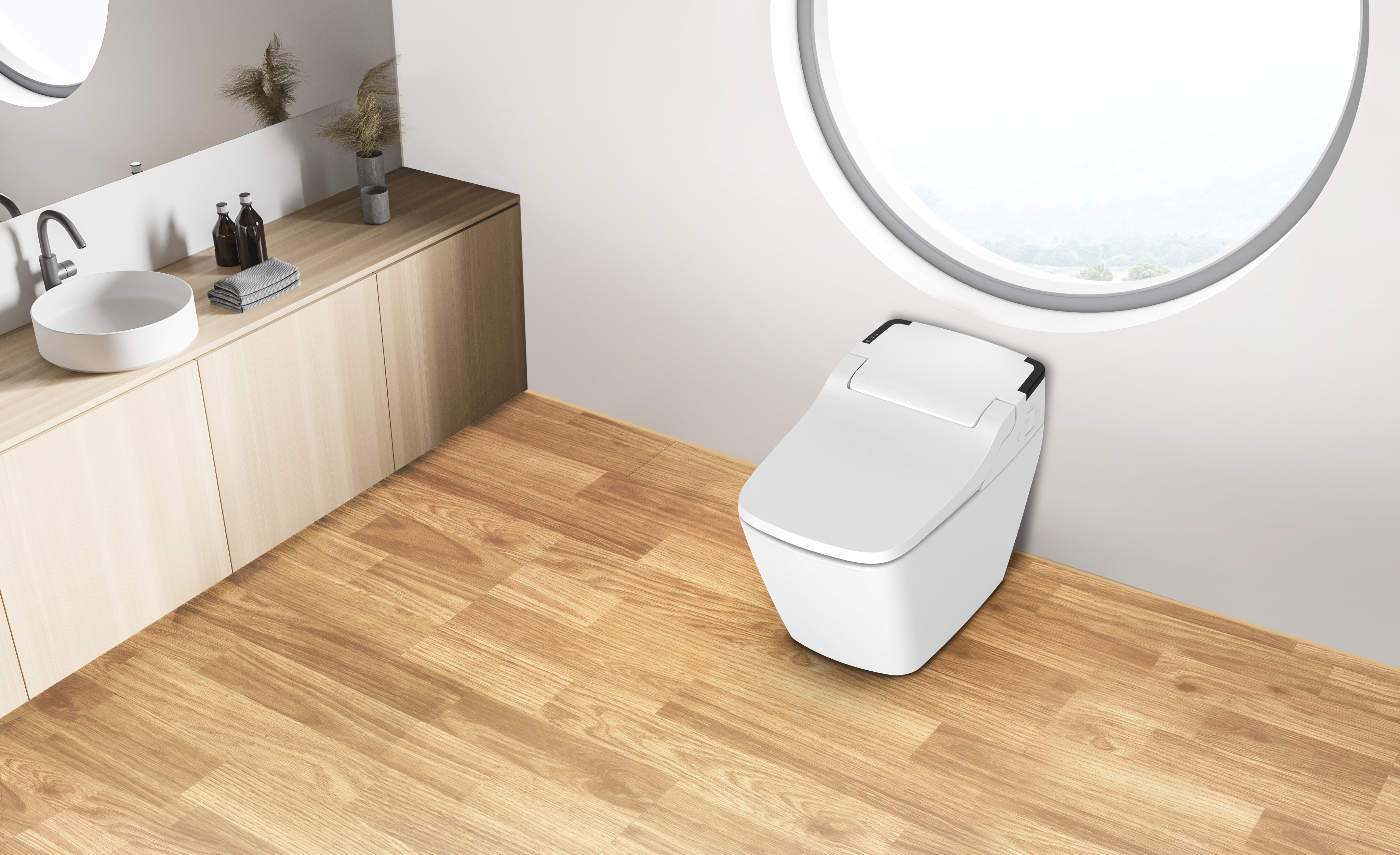VOVO TCB-090SA Smart Toilet, Bidet Toilet, One Piece Toilet Nightlight