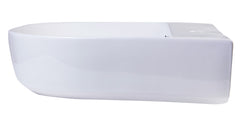 Alfi AB110  20" White D-Bowl Porcelain Wall Mounted Bath Sink
