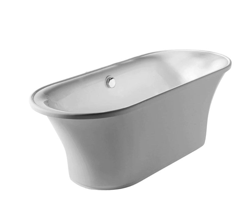 Whitehaus Bathhaus Oval Double Ended  Lucite Acrylic Bathtub Immersion