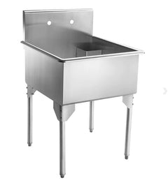 Whitehaus Pearlhaus Single Bowl Commerical Freestanding Utility Sink
