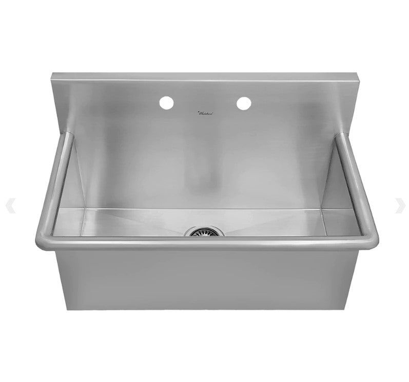 Whitehaus Noah's Collection Drop-in Wall Mount Utility Sink