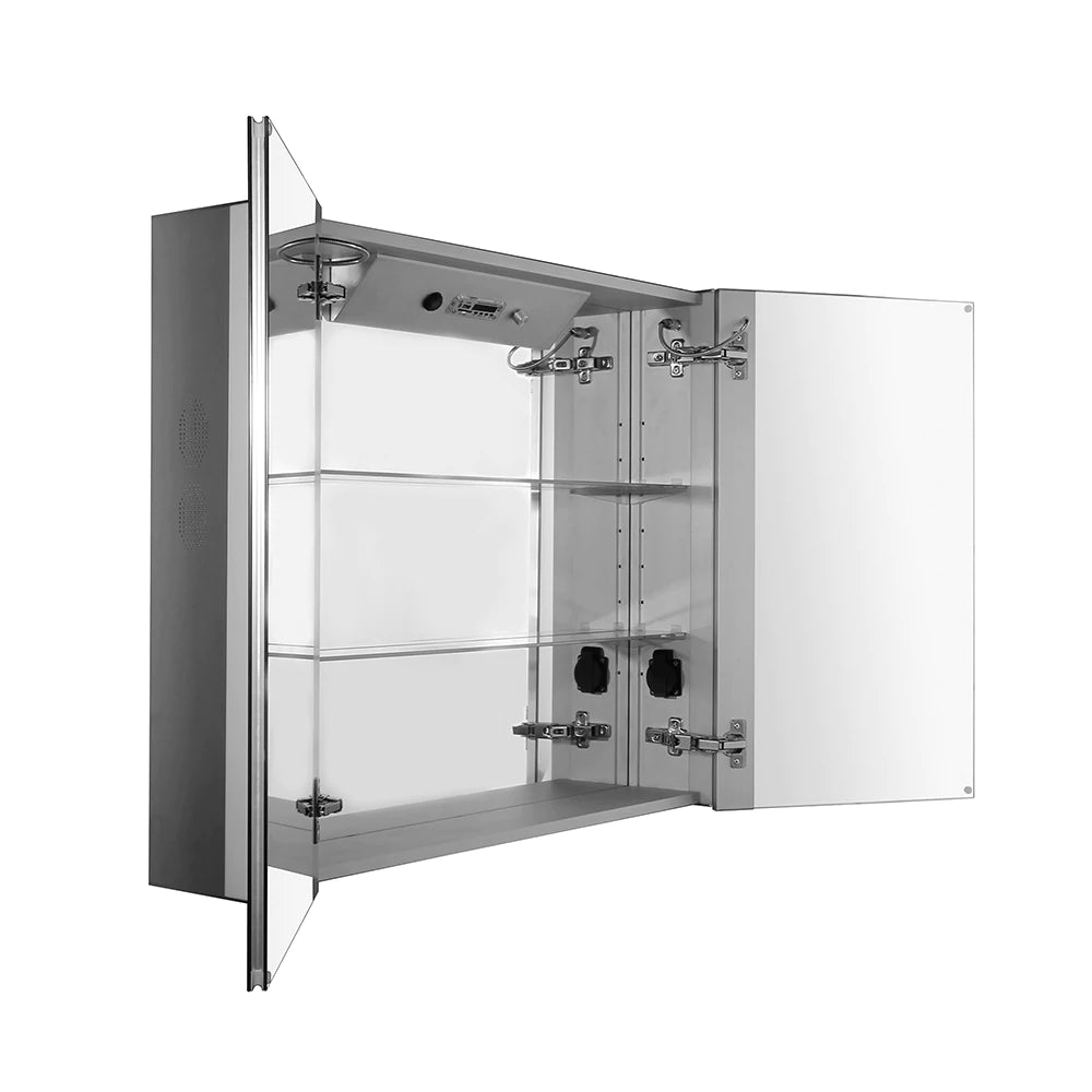 Whitehaus Musichaus WHFEL8069-S Double Mirrored Door Medicine Cabinet