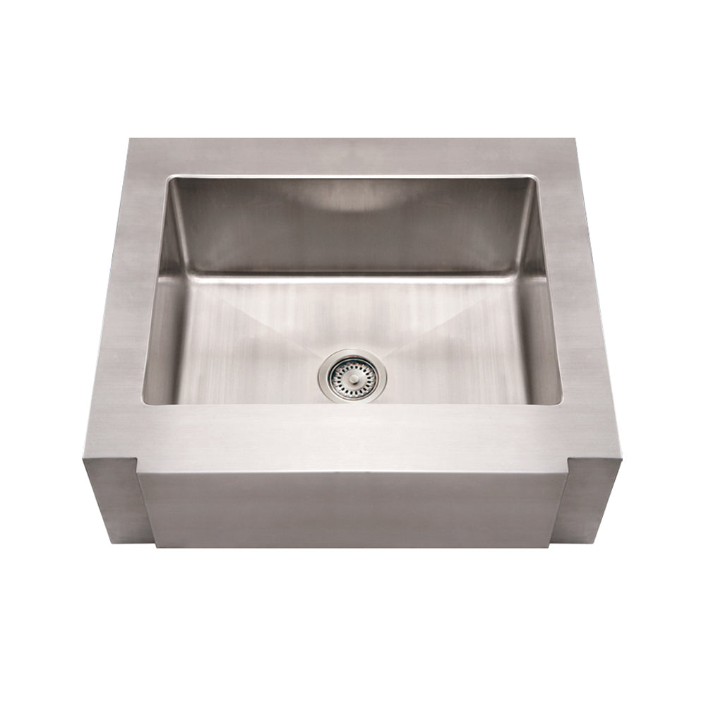 Whitehaus Noah's Collection Brushed Stainless Steel Single Bowl Sink