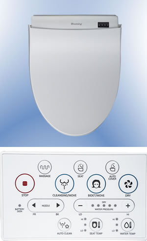 Blooming NB-R1063 Electric Bidet Toilet Seat With Remote