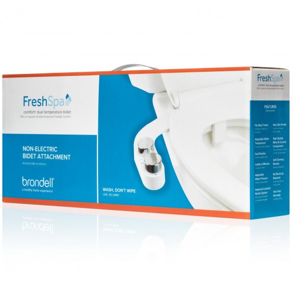 Brondell FSR-25 FreshSpa Dual Temperature Bidet Attachment Self Clean