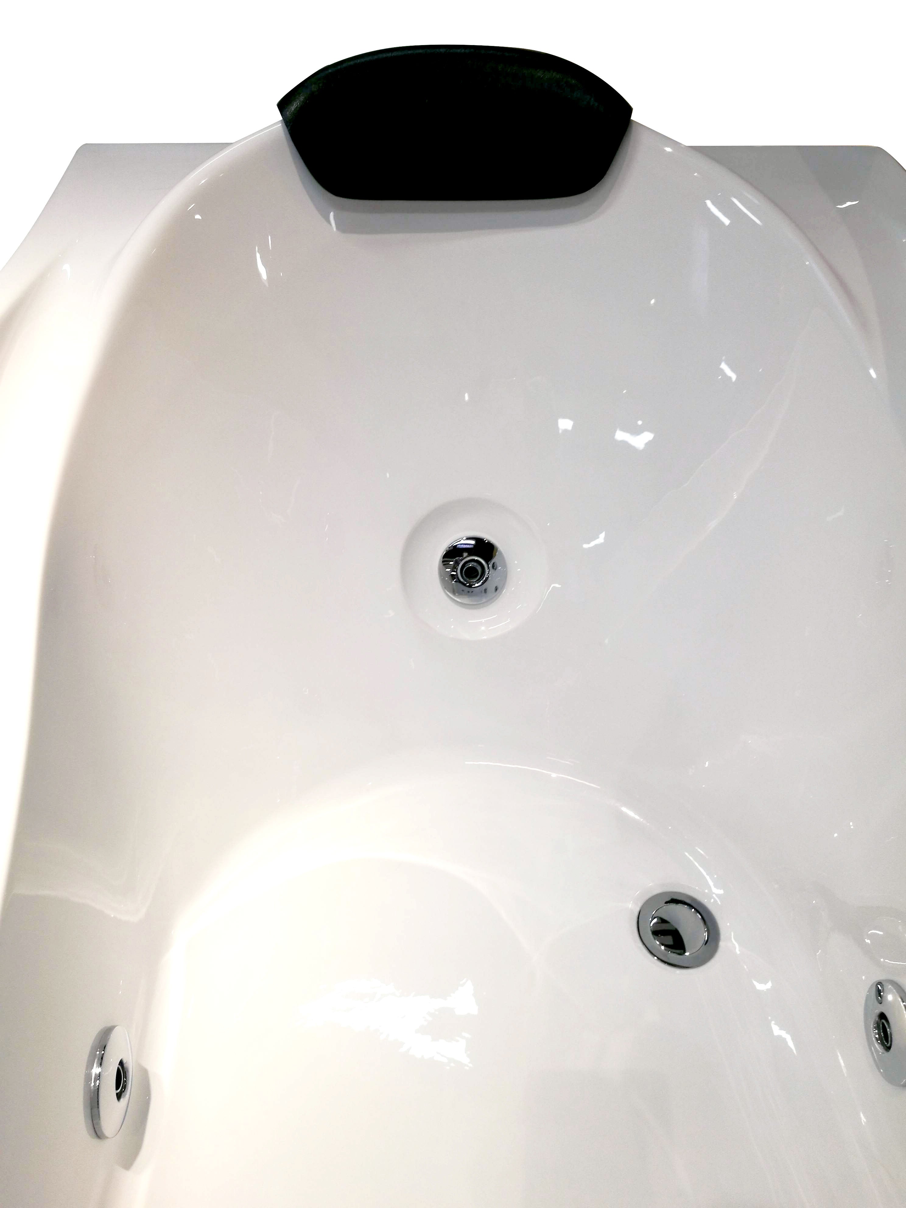 Eago AM189ETL-R 6 ft Right Drain Acrylic Whirlpool Bathtub w/ Fixtures